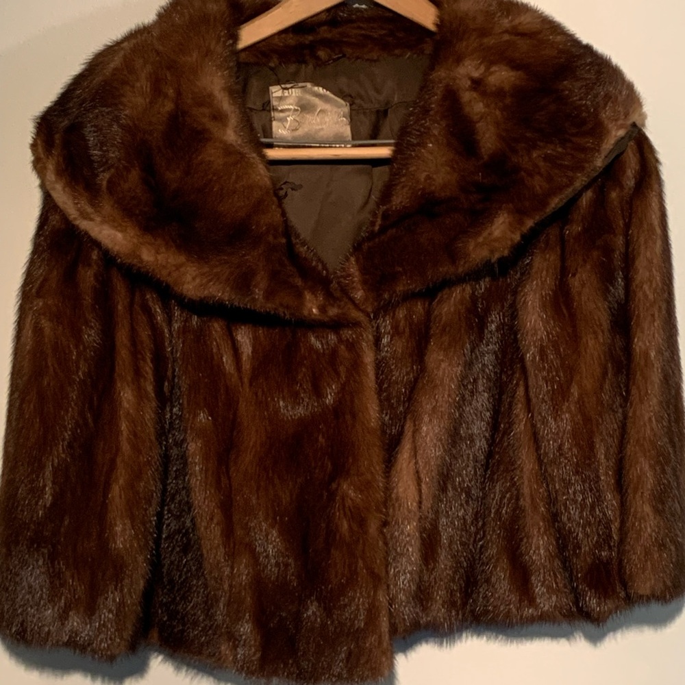 Vintage Fur Crop Jacket